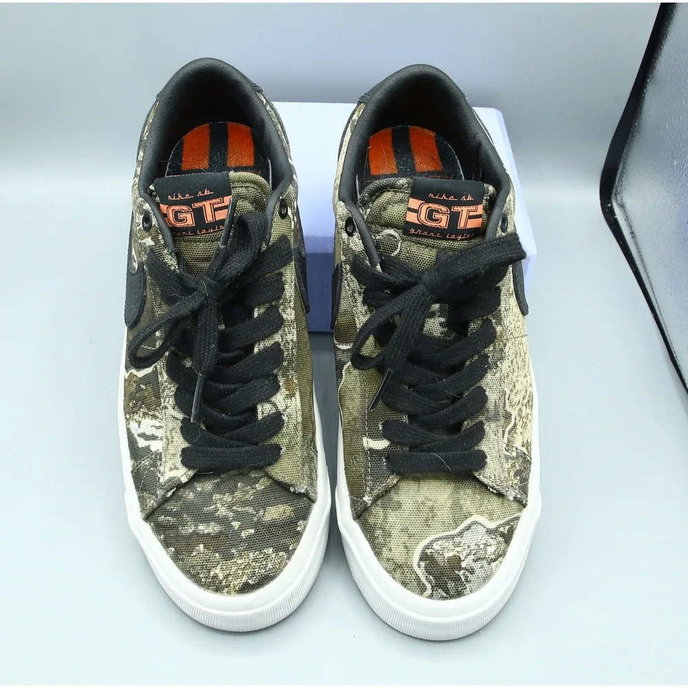 Nike SB Blazer Low GT Grant Taylor Camo Skate Shoes DO9398-002 Mens 7 Womens 8.5